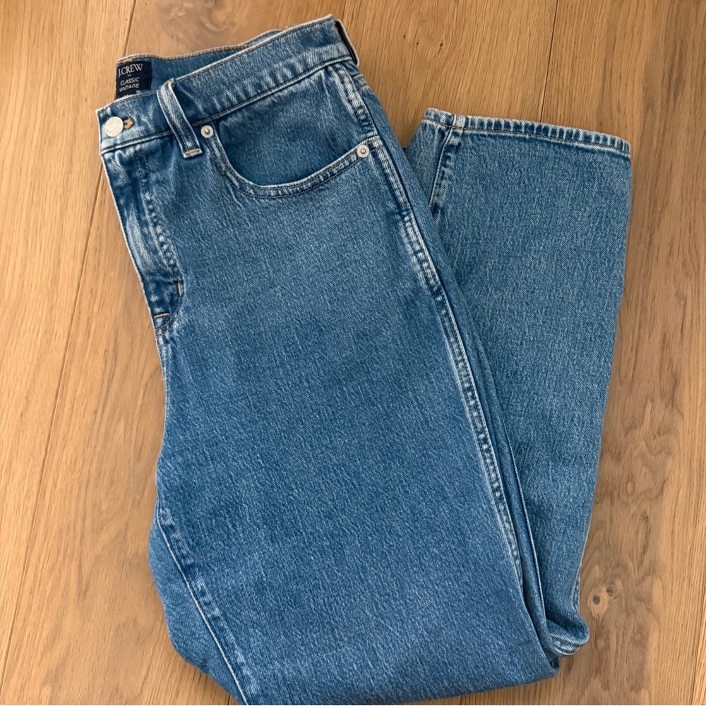 J. Crew Women's Blue Straight Leg Jeans